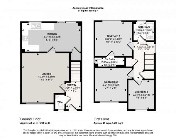 Floorplan for Rixtonleys Drive, Irlam, M44