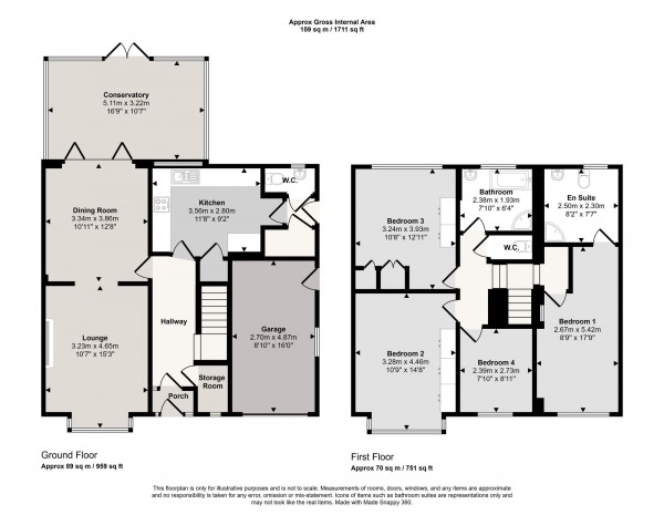 Floorplan for St. Johns Road, Wilmslow, SK9