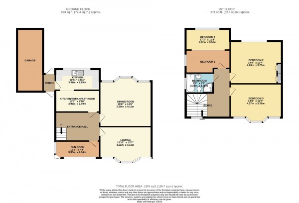 Floorplan for Leigh Road, Worsley, M28