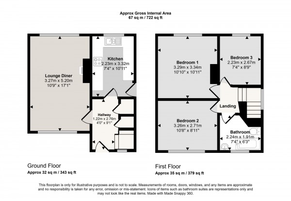 Floorplan for Windsor Avenue, Irlam, M44