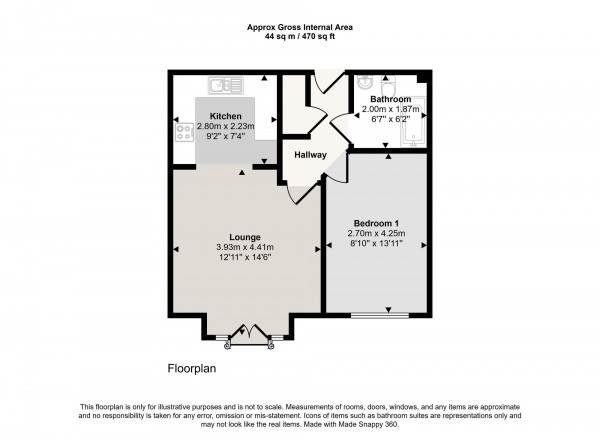 Floorplan for Forebay Drive, Irlam, M44