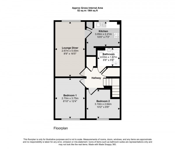 Floorplan for Wain Close, Eccles, M30