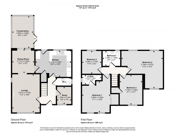 Floorplan for Old River Close, Irlam, M44