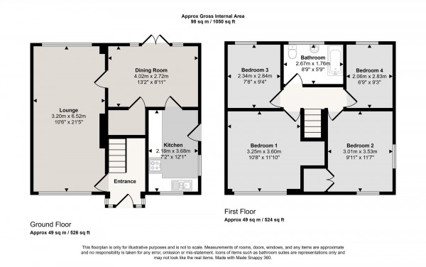 Floorplan for Dunlin Drive, Irlam, M44