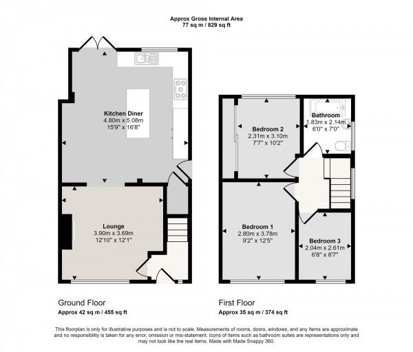 Floorplan for Langford Drive, Irlam, M44