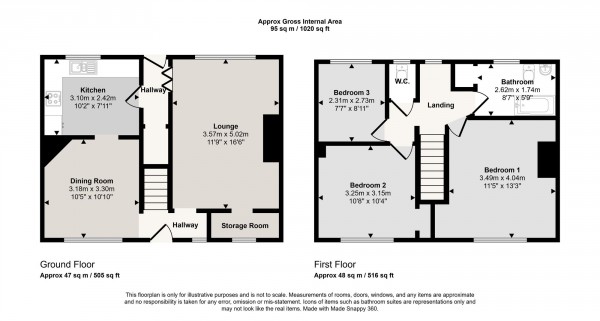 Floorplan for Addison Road, Irlam, M44