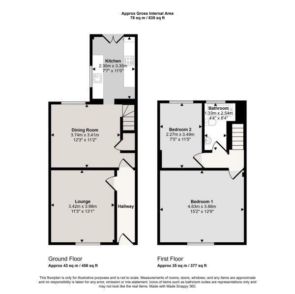 Floorplan for Park Road, Eccles, M30