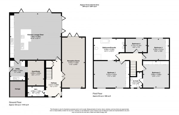 Floorplan for Bellpit Close, Worsley, M28