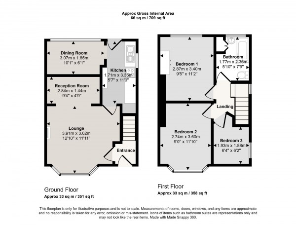 Floorplan for Fairfield Road, Cadishead, M44