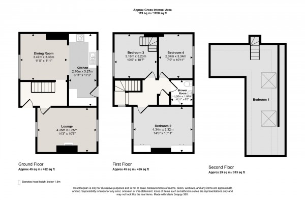 Floorplan for Baines Avenue, Irlam, M44