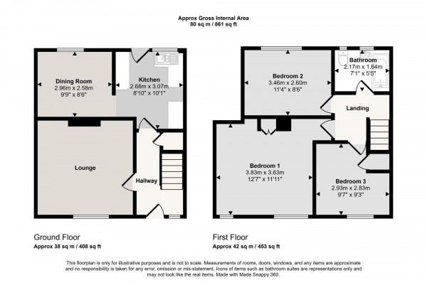 Floorplan for Davies Road, Partington, M31
