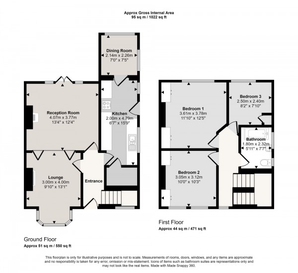 Floorplan for Stretford Road, Urmston, M41