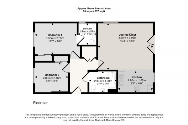 Floorplan for Fairhills Road, Irlam, M44