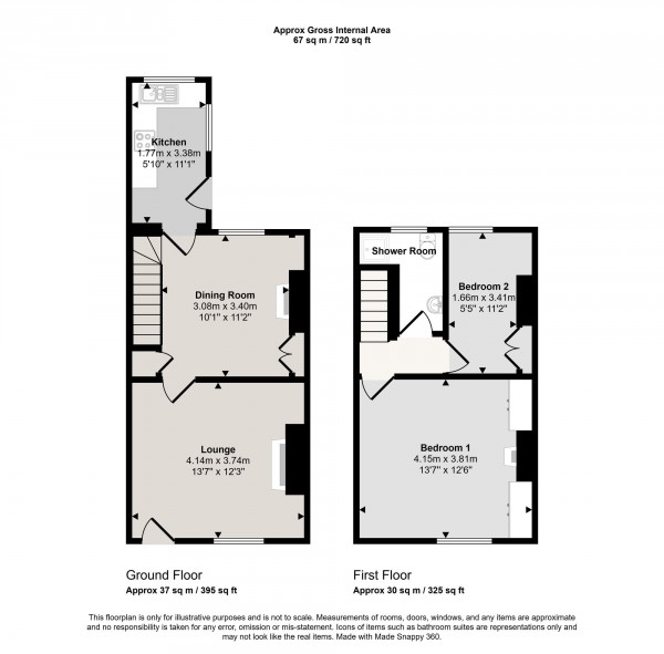 Floorplan for New Moss Road, Cadishead, M44