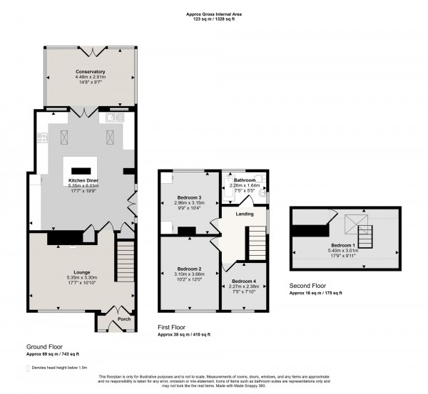 Floorplan for Rose Avenue, Irlam, M44