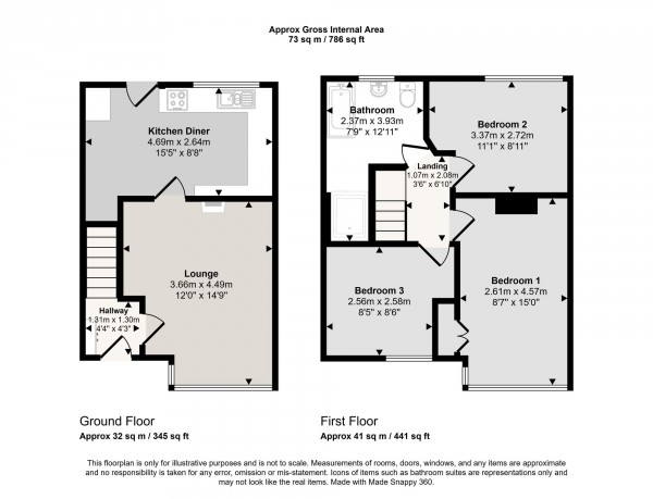 Floorplan for Harewood Road, Irlam, M44
