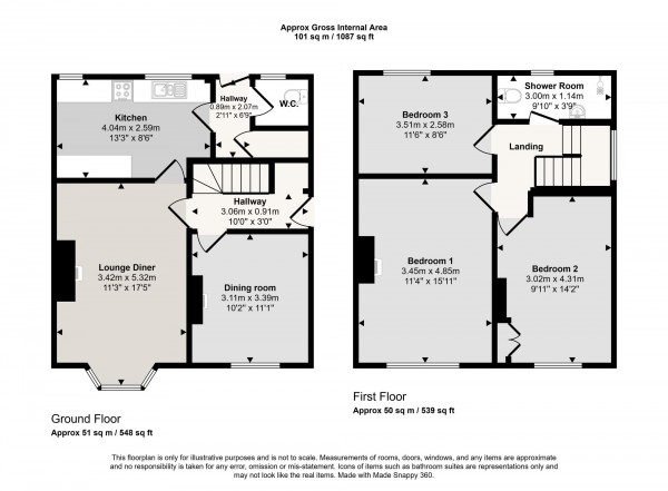 Floorplan for Marlborough Road, Irlam, M44