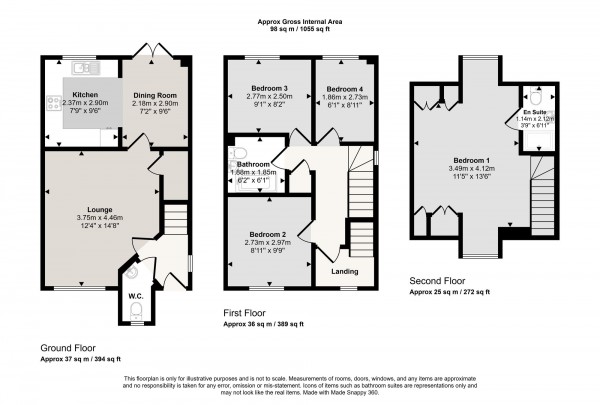 Floorplan for Cotton Fields, Worsley, M28