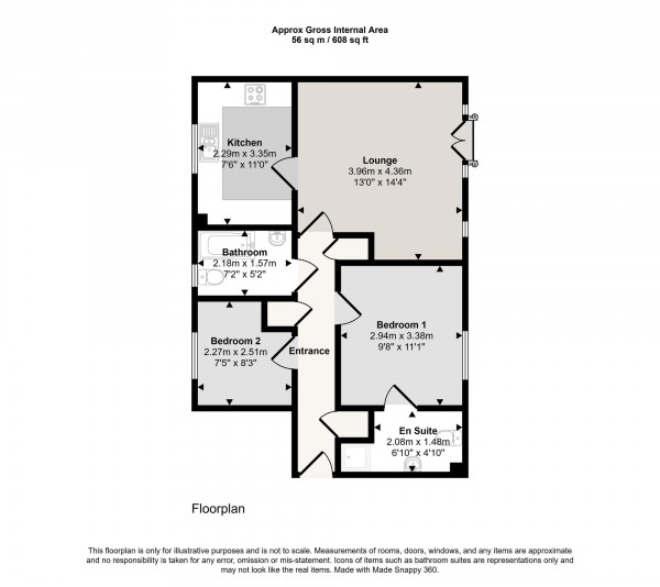 Floorplan for Rixtonleys Drive, Irlam, M44