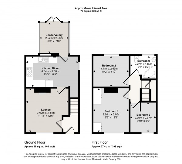 Floorplan for Ferry Road, Irlam, M44