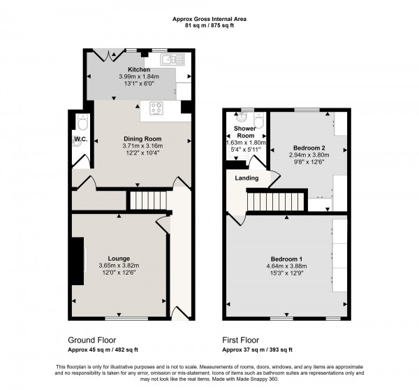 Floorplan for Newearth Road, Worsley, M28