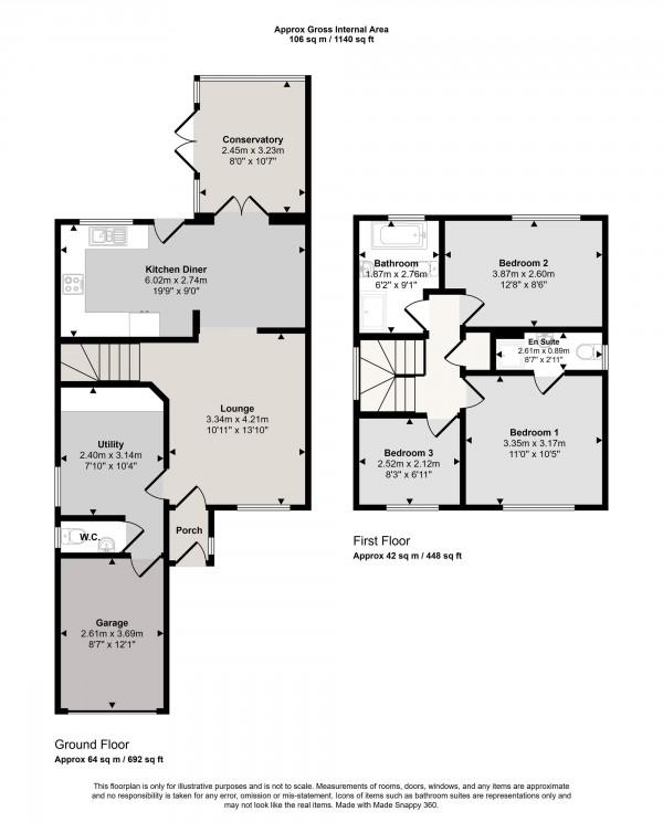 Floorplan for Sunflower Meadow, Irlam, M44