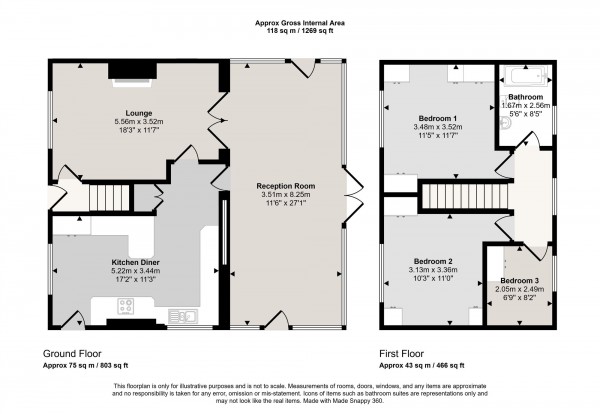 Floorplan for Astley Road, Irlam, M44