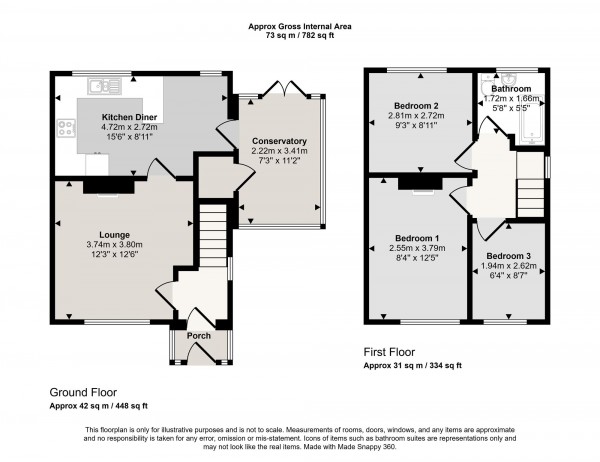 Floorplan for Eldon Road, Irlam, M44