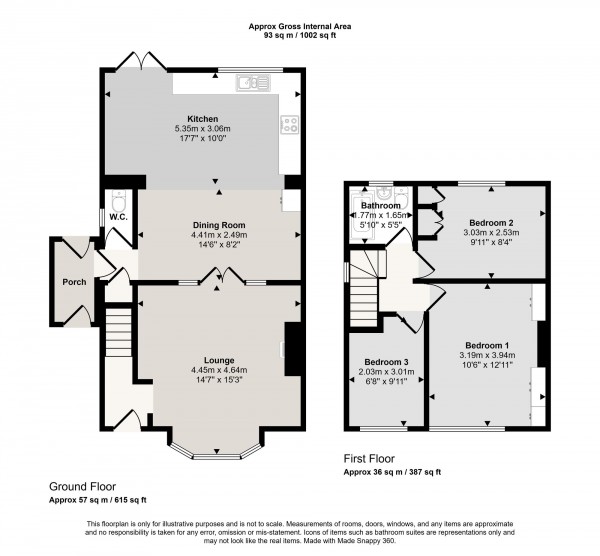 Floorplan for The Crescent, Irlam, M44