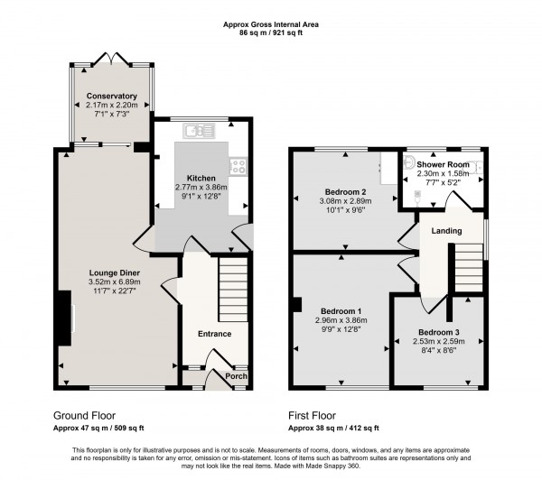 Floorplan for Royden Avenue, Irlam, M44
