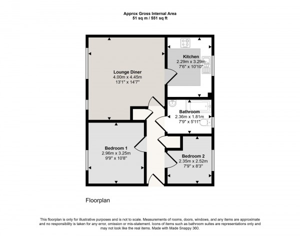 Floorplan for Rixtonleys Drive, Irlam, M44