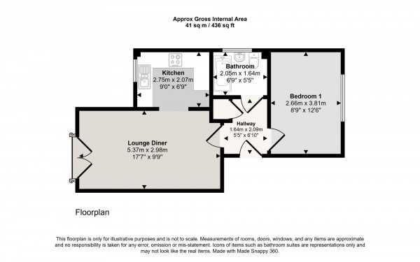 Floorplan for Dean Road, Cadishead, M44