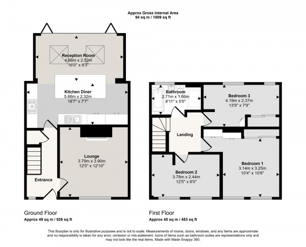Floorplan for Winchester Road, Eccles, M30