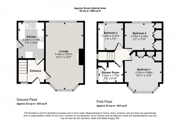 Floorplan for Runnymeade, Salford, M6