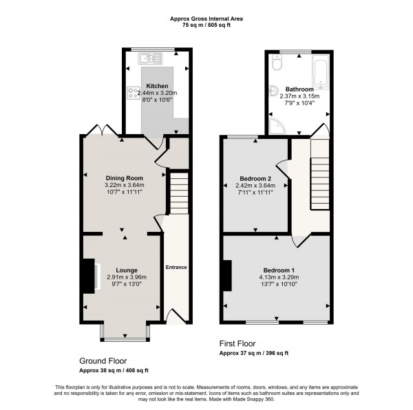 Floorplan for Bradburn Road, Irlam, M44