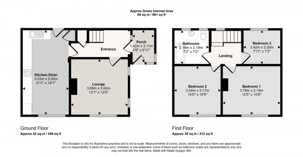 Floorplan for Sycamore Crescent, Rixton, WA3