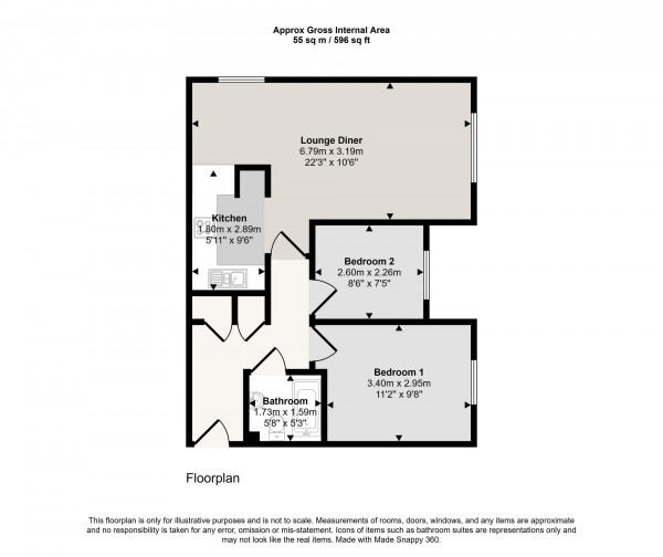 Floorplan for Rixtonleys Drive, Irlam, M44