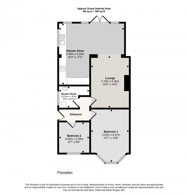 Floorplan for Platts Drive, Irlam, M44