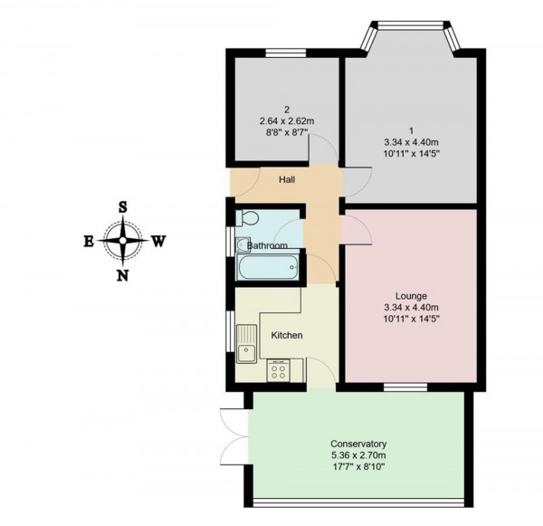 Floorplan for Sunningdale Drive, Irlam, M44