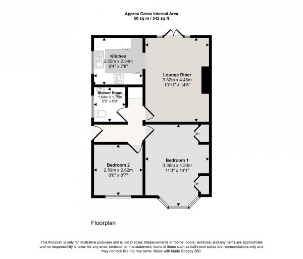 Floorplan for Sunningdale Drive, Irlam, M44