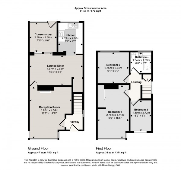Floorplan for Ferry Road, Irlam, M44