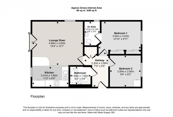Floorplan for Mona Way, Irlam, M44