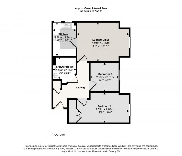 Floorplan for Manthorpe Avenue, Worsley, M28