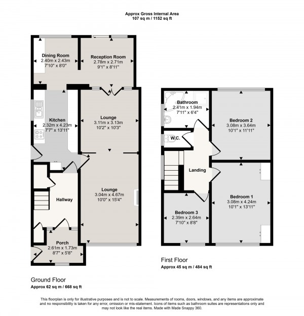 Floorplan for Broadway, Irlam, M44