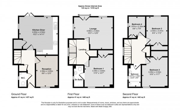 Floorplan for Lorna Way, Irlam, M44