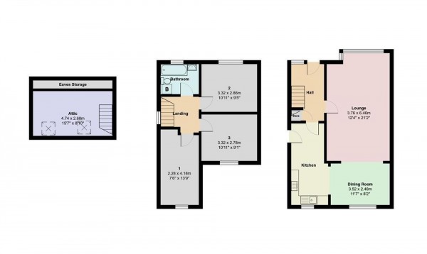 Floorplan for Rose Crescent, Irlam, M44