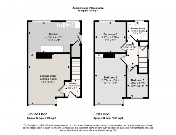 Floorplan for Harewood Road, Irlam, M44