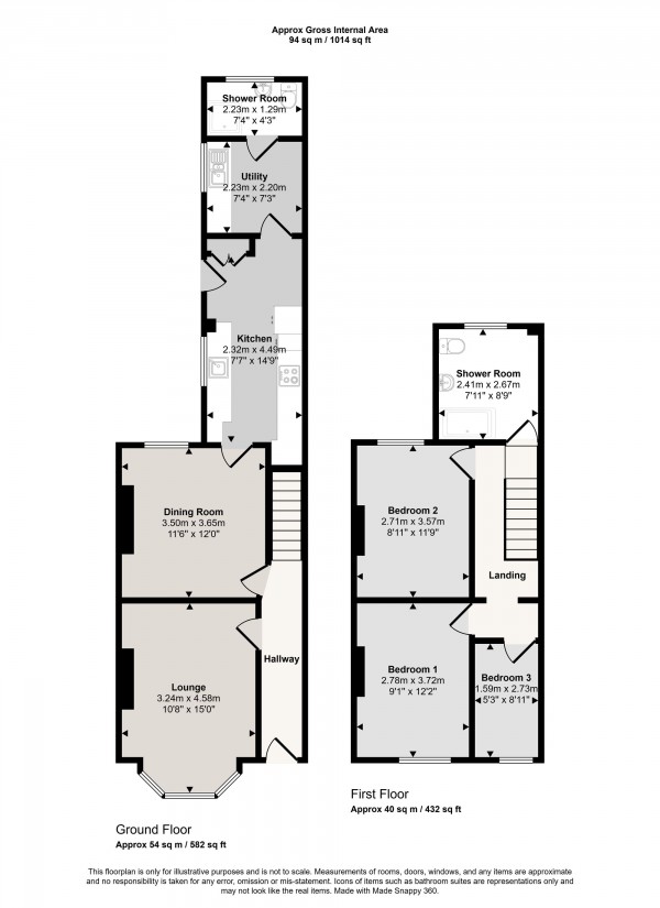 Floorplan for Liverpool Road, Irlam, M44