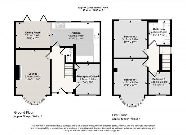 Floorplan for Elm Road, Rixton, WA3