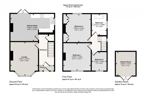Floorplan for Moorside Road, Swinton, M27